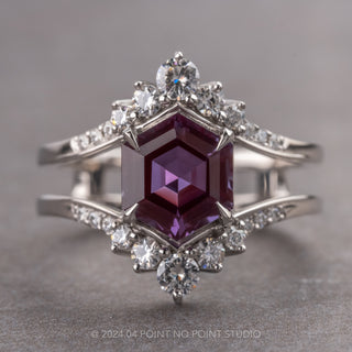 Custom Alexandrite Empress Engagement Ring