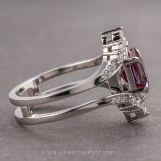 Custom Alexandrite Empress Engagement Ring