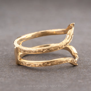 Vintage Wedding Ring Cuff Jacket, 14k Yellow Gold