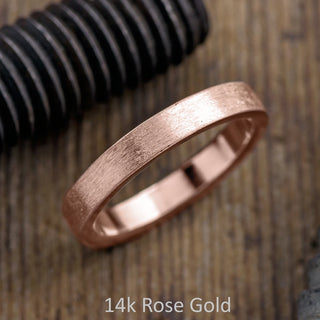 4mm Men's Wedding Band, Matte Finish