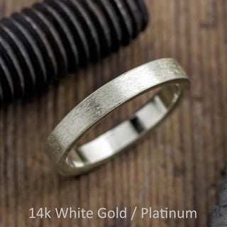 4mm Men's Wedding Band, Matte Finish