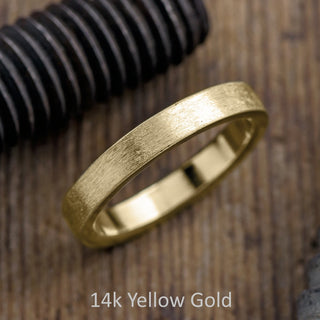 4mm Men's Wedding Band, Matte Finish