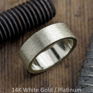 8mm Mens Wedding Band, Matte