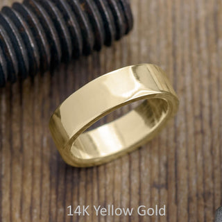 6mm Comfort Fit Mens Wedding Band, Polished