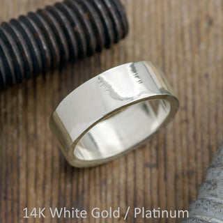 8mm Mens Wedding Band, Polished