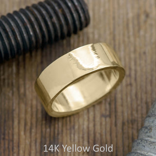 8mm Mens Wedding Band, Polished