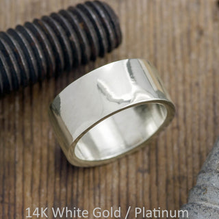 10mm Mens Wedding Ring, Polished