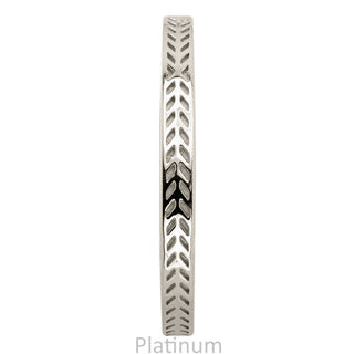 Chevron Wedding Ring, 2mm, Polished