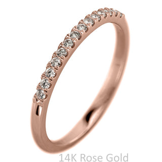 Half Eternity Wedding Ring, 15 White Diamond