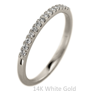 Half Eternity Wedding Ring, 15 White Diamond
