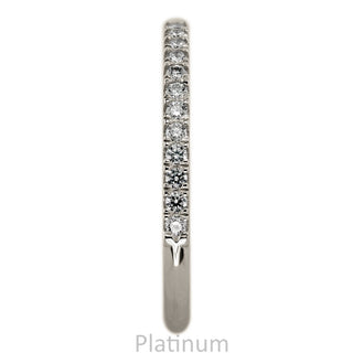 Half Eternity Wedding Ring, 15 White Diamond