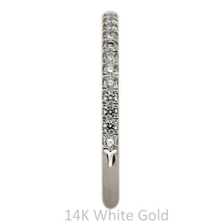 Half Eternity Wedding Ring, 15 White Diamond