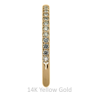 Half Eternity Wedding Ring, 15 White Diamond