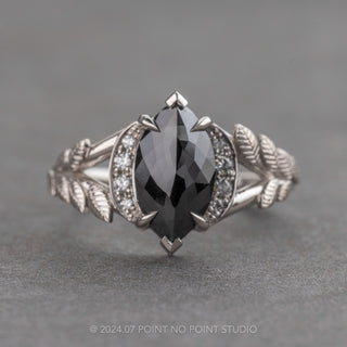 Custom Marquise Nature Inspired Engagement Ring