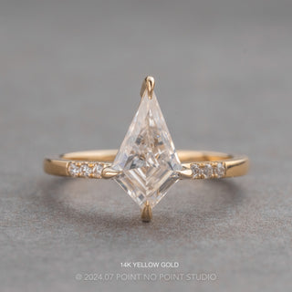 Kite Moissanite and Diamond Engagement Ring, Jules Setting