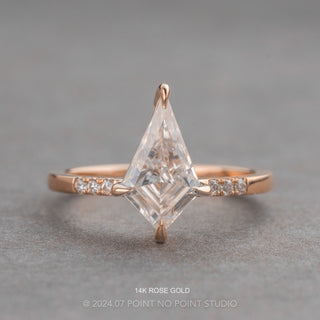 Kite Moissanite and Diamond Engagement Ring, Jules Setting