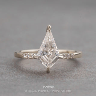 Kite Moissanite and Diamond Engagement Ring, Jules Setting