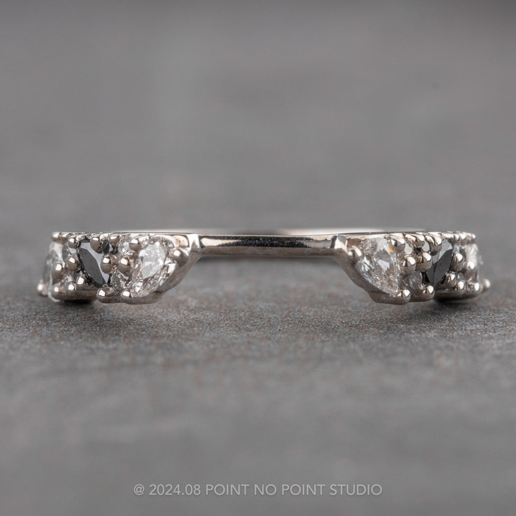 Ombre Diamond Wedding Cuff, Point No Point Studio
