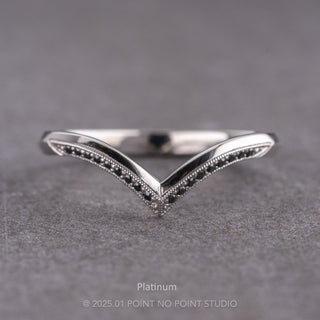 Mackenzie Wedding Ring, Black Diamond
