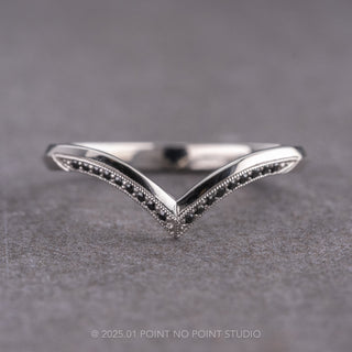 Mackenzie Wedding Ring, Black Diamond