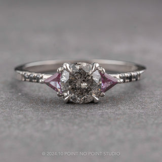 Custom Diamond and Alexandrite Eliza Engagement Ring