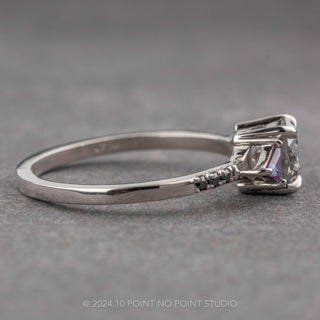 Custom Diamond and Alexandrite Eliza Engagement Ring