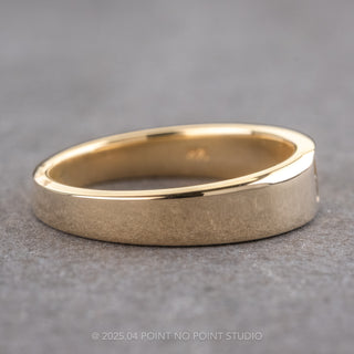 Custom Birthstone Men's Waved Signet Ring