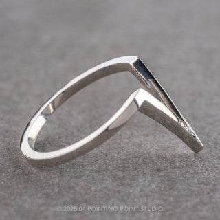 5 Ombre Diamond Victoria Wedding Band, Platinum