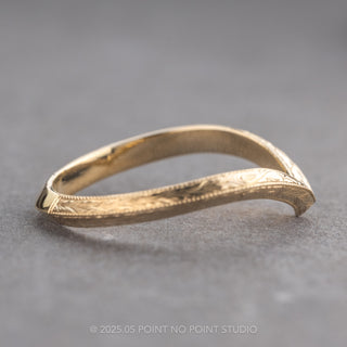 Louise Wedding Band, 14k Yellow Gold