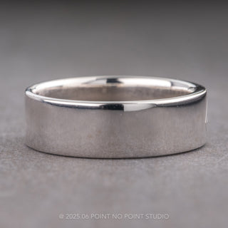 White Kite Sapphire Mens Wedding Band, Platinum