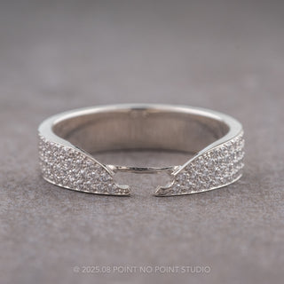 Paige Wedding Ring Cuff, Diamond, 5mm