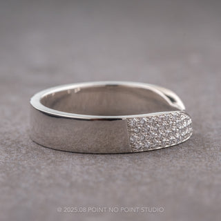 5mm Diamond Harper Cuff, 14k White Gold