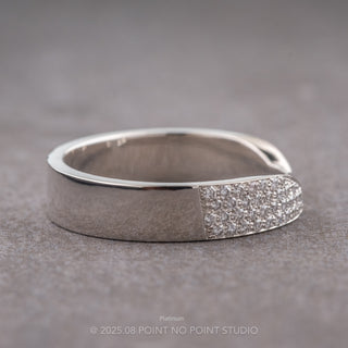 Paige Wedding Ring Cuff, Diamond, 5mm