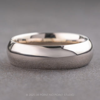 Black Diamond Men's Ring, Comfort Fit, Platinum