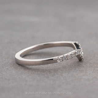 17 Diamond Small Victoria Band, 14k White Gold