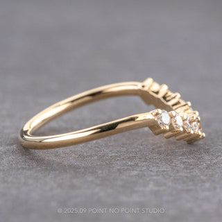 Extra Diamond Catherine Diamond Wedding Band, 14K Yellow Gold