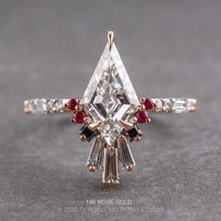 Kite Lab Diamond Engagement Ring, Ombre Wren Setting