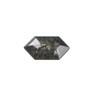 1 Carat Black Diamond, Rose Cut Hexagon