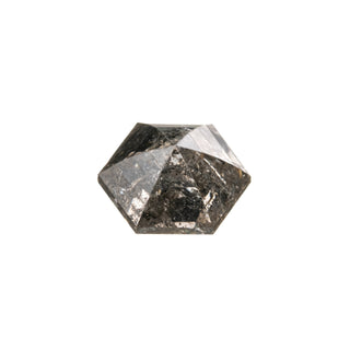2.05 Carat Salt and Pepper Double Cut Hexagon Diamond