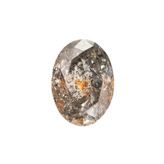 2.06 Carat Salt and Pepper Double Cut Oval Diamond
