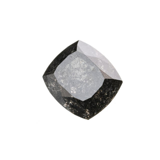 2.43 Carat Black Diamond, Double Cut Cushion