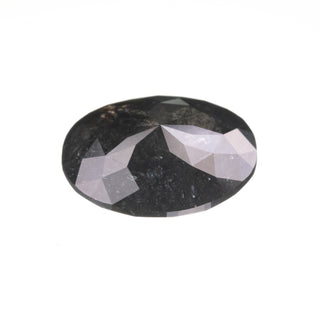 2.52 Carat Black Diamond, Rose Cut Oval
