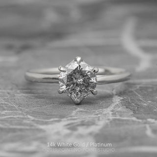 1.03 Carat Salt and Pepper Diamond Engagement Ring, Madeline Setting
