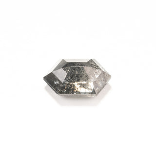 1.18 Carat Salt and Pepper Double Cut Hexagon Diamond