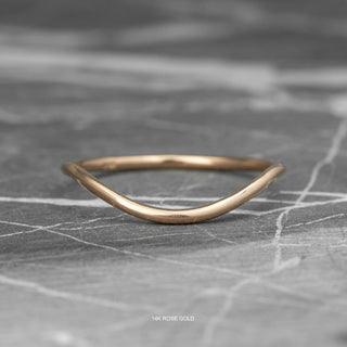 Classic Contour Wedding Ring, Round Band
