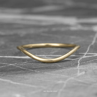 Classic Contour Wedding Ring, Round Band