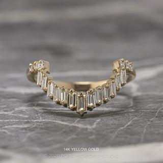 Large Gretchen Wedding Ring, 19 Diamond