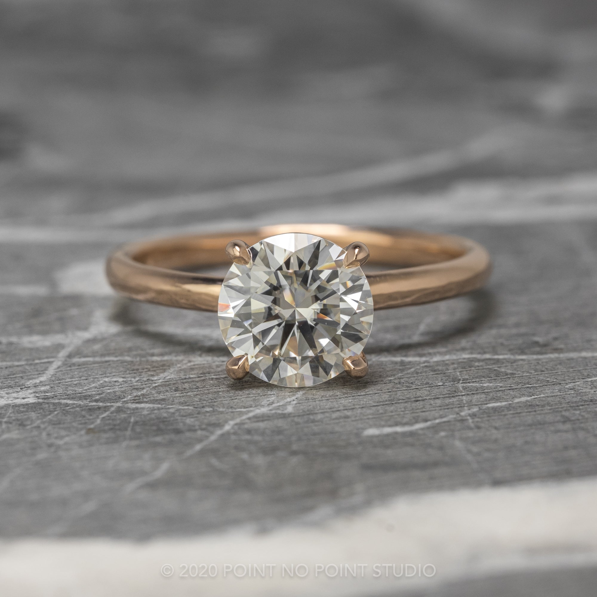 1.5 CT Radiant Cut Solitaire Moissanite Engagement Ring – Amavida Jewelry