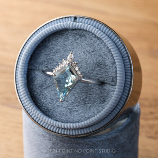 aquamarine kite ring