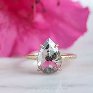Custom Hammered Jane Engagement Ring